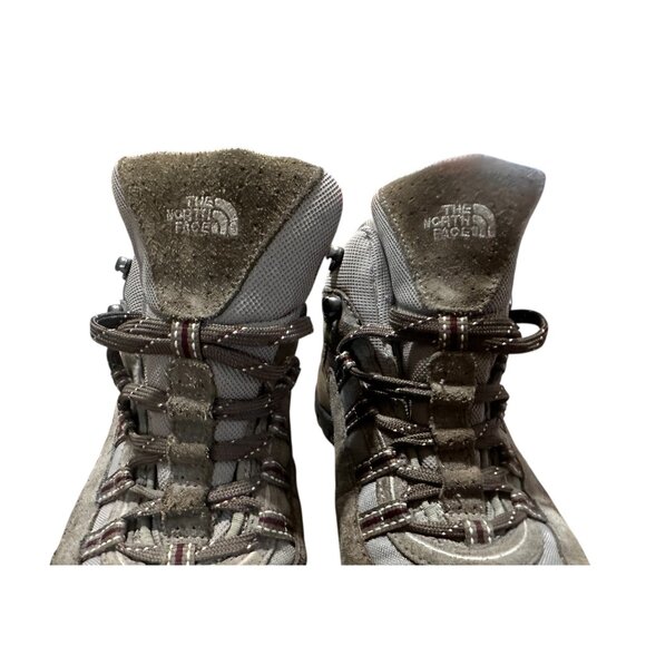 North Face Trekking Hiking Boots Womens 8 Suede Leather Lace Up Outdoor Gorpcore - Picture 10 of 14